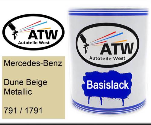 Mercedes-Benz, Dune Beige Metallic, 791 / 1791: 1L Lackdose, von ATW Autoteile West.